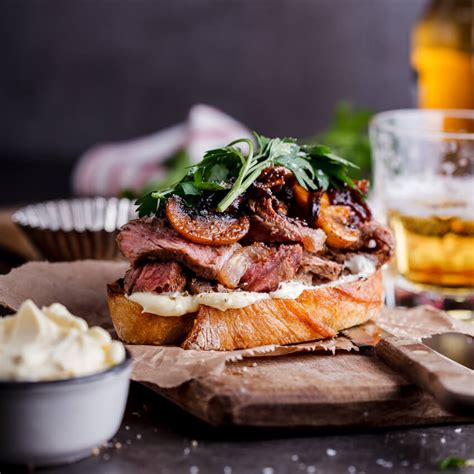 steak-sandwich-with-whipped-goats-cheese-butter image