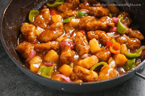 chinese-sweet-and-sour-pork-vegan-recipe-the image