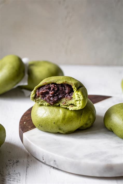 matcha-red-bean-buns-cooking-therapy image
