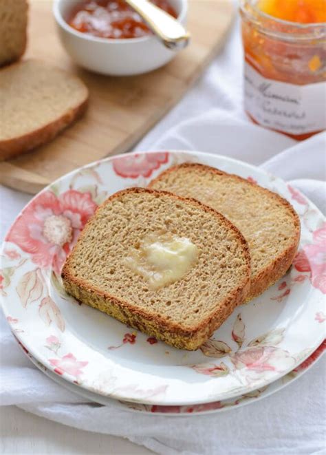 whole-wheat-english-muffin-bread-easy-and-healthy image