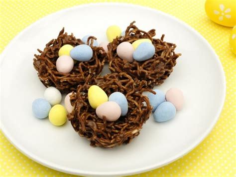 chow-mein-noodle-easter-egg-nests image