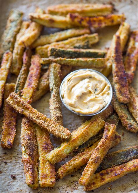 the-best-crispy-baked-zucchini-fries-gimme-delicious image