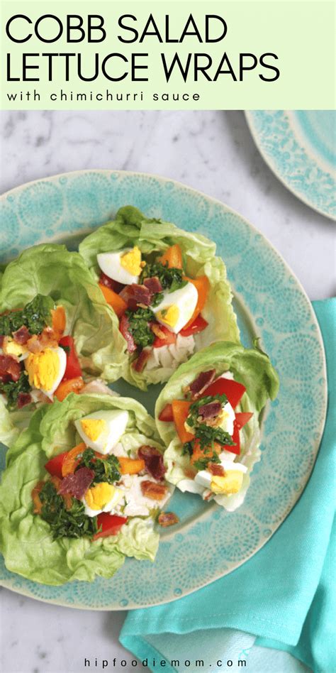 cobb-salad-lettuce-wraps-hip-foodie-mom image