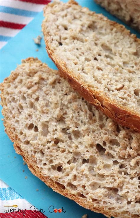 cracked-wheat-no-knead-bread-healthy-bread-jenny image