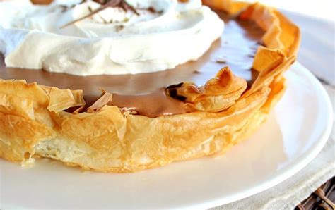 chocolate-mousse-pie-with-phyllo-crust-good-dinner image