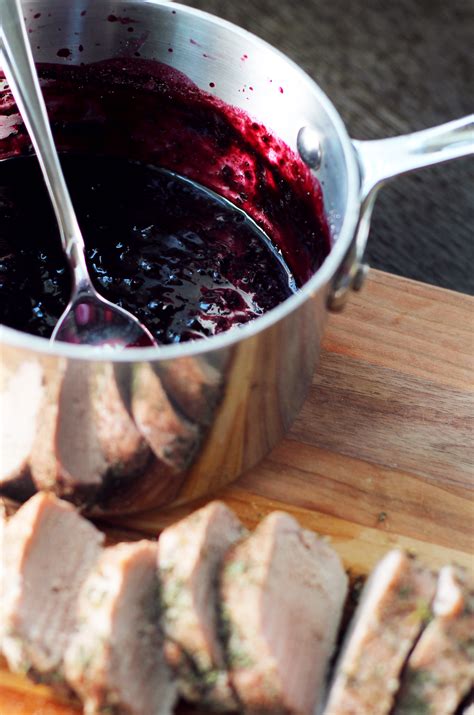 pork-tenderloin-with-blueberry-sauce-the-gourmet image