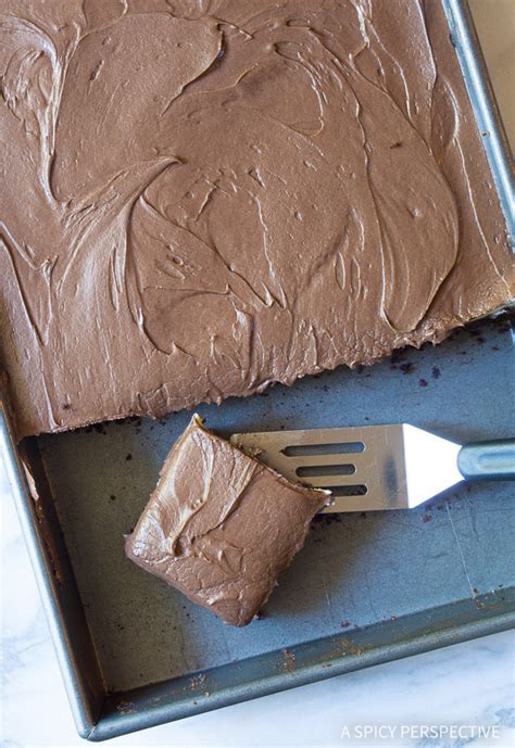 chocolate-mint-texas-sheet-cake-recipe-a-spicy image