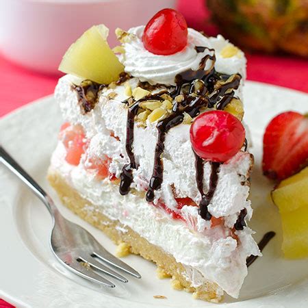 no-bake-banana-split-cheesecake-recipe-yummiest image