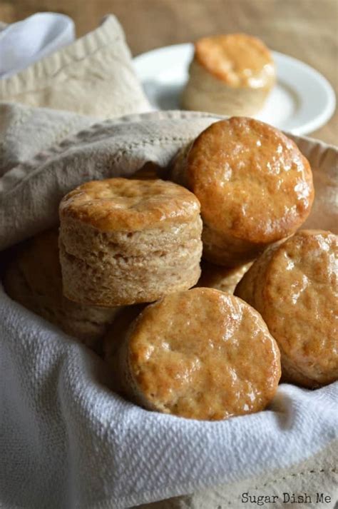 honey-butter-glazed-whole-wheat-biscuits-sugar-dish-me image