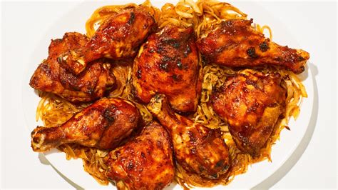 oven-barbecued-chicken-recipe-bon-apptit image