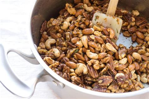 sweet-and-spicy-holiday-nuts-with-rosemary image