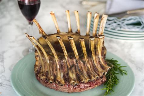 classic-crown-of-lamb-recipe-and-gravy-the-spruce image
