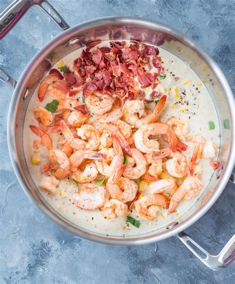 bacon-shrimp-corn-chowder-the-flavours-of-kitchen image