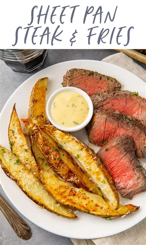 sheet-pan-steak-and-fries-with-microwave-bearnaise-sauce image