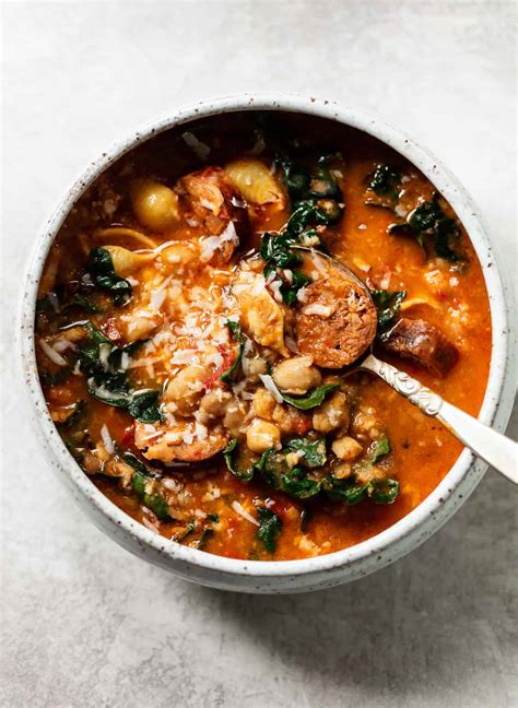 30-minute-chorizo-and-chickpea-stew-familystyle-food image