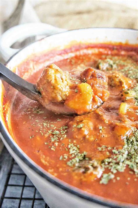 how-to-make-meatball-tomato-soup-sweet-caramel image