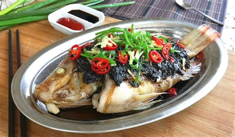 fish-with-black-bean-sauce-how-to-steam-in-the image