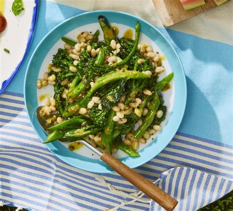 white-bean-and-broccolini-salad-country-living image