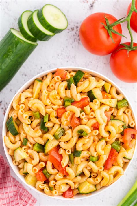 easy-macaroni-salad-no-mayo-simply-stacie image