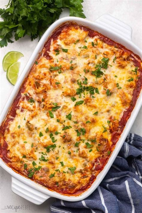 chicken-enchilada-casserole-the-recipe-rebel image