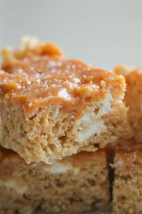 salted-caramel-peanut-butter-rice-krispie-treats image