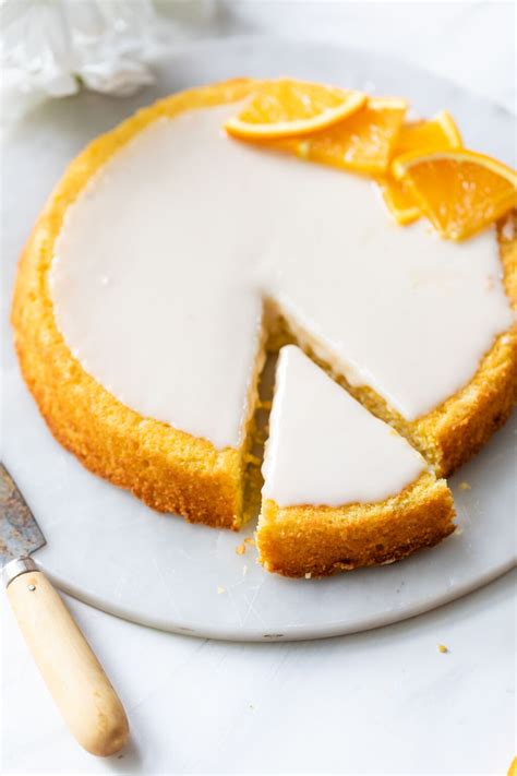 polenta-cake-with-orange-glaze-wellplatedcom image