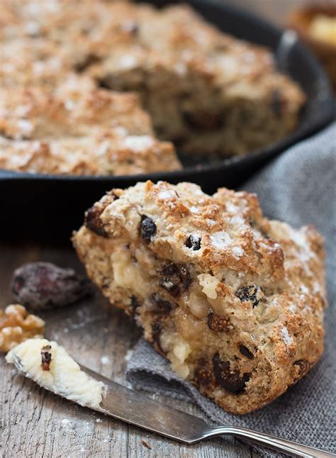 fig-and-walnut-soda-bread-with-honey-butter image