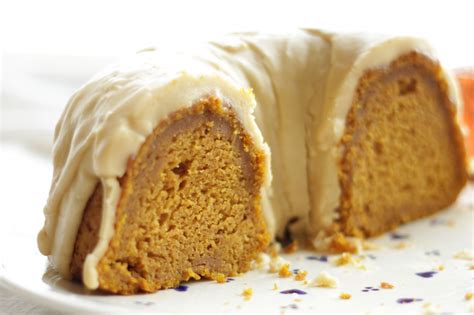 pumpkin-bundt-cake-with-caramel-glaze image