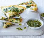 spinach-pesto-and-goats-cheese-frittata-tesco-real image