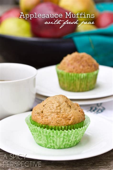 chunky-pear-and-applesauce-muffins-a-spicy-perspective image