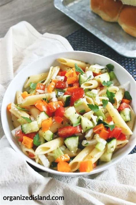easy-penne-pasta-salad-organized-island image