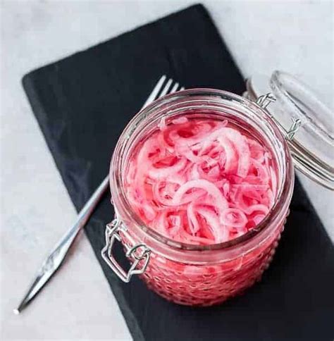 easy-pickled-red-onions-recipe-rachel-cooks image