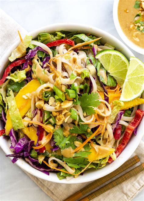 thai-noodle-salad-with-peanut-sauce-recipe-simply image
