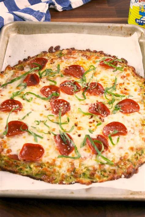 best-zucchini-pizza-crust-recipe-delish image