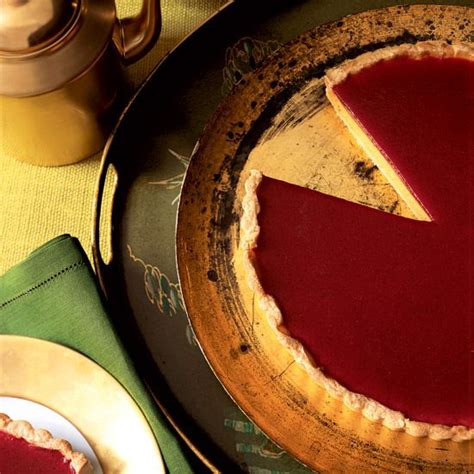 pumpkin-cheesecake-tart-with-cranberry-gele image