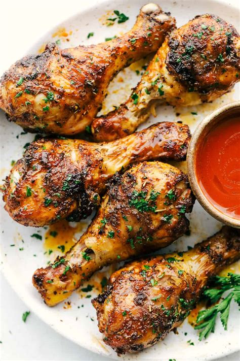 perfect-and-crispy-air-fryer-chicken-legs-drumsticks image