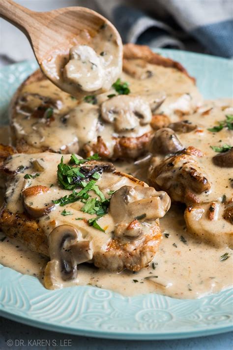 instant-pot-pork-chops-with-creamy-mushroom-sauce image