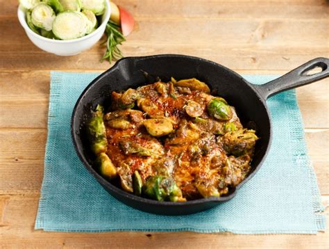 one-pan-pork-chop-bacon-brussels-sprout-skillet image