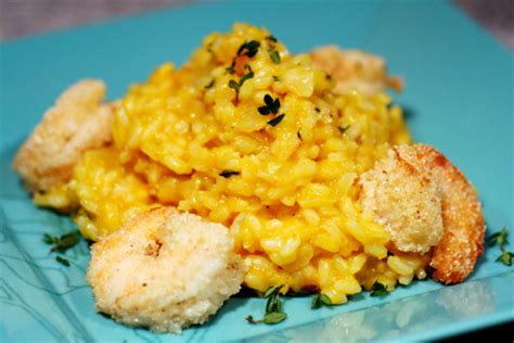 fried-cornmeal-shrimp-with-butternut-squash-risotto image