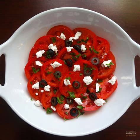 tomatoes-black-olives-and-goat-cheese-salad image