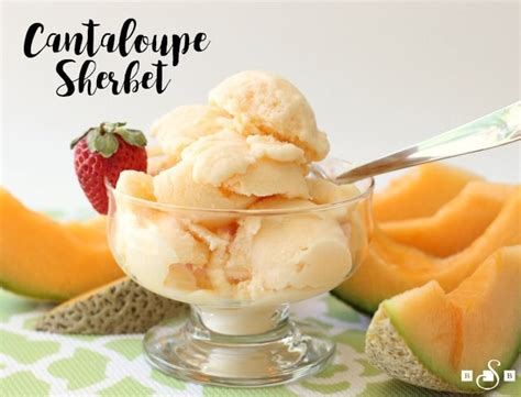 cantaloupe-sherbet-butter-with-a-side-of-bread image