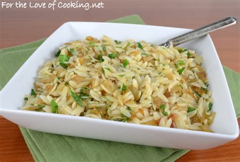 caramelized-onion-orzo-for-the-love-of-cooking image