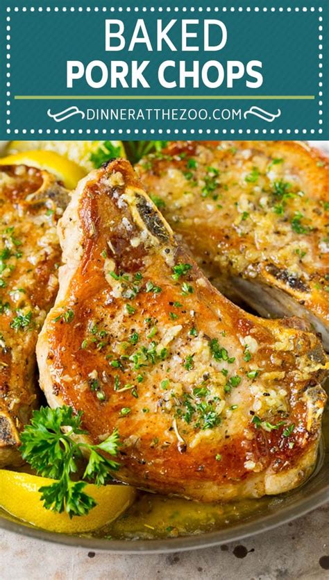 baked-pork-chops-with-garlic-butter-dinner-at-the-zoo image