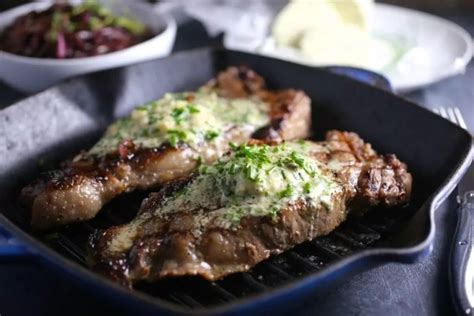 grilled-steak-with-blue-cheese-and-chive-compound image