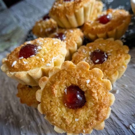 coconut-tarts-with-strawberry-jam-ellas-better-bakes image
