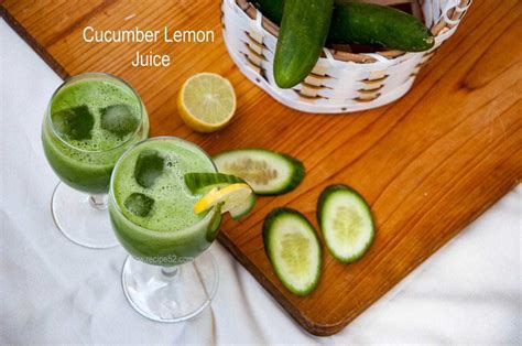 cucumber-lemon-juice-recipe-with-honey-recipe52com image