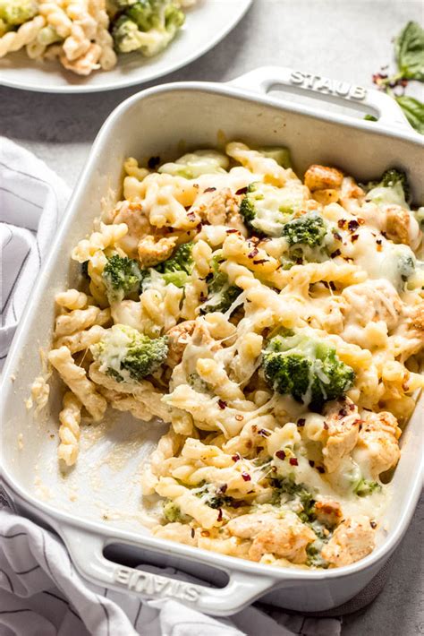 family-night-chicken-and-broccoli-pasta-bake-little-broken image