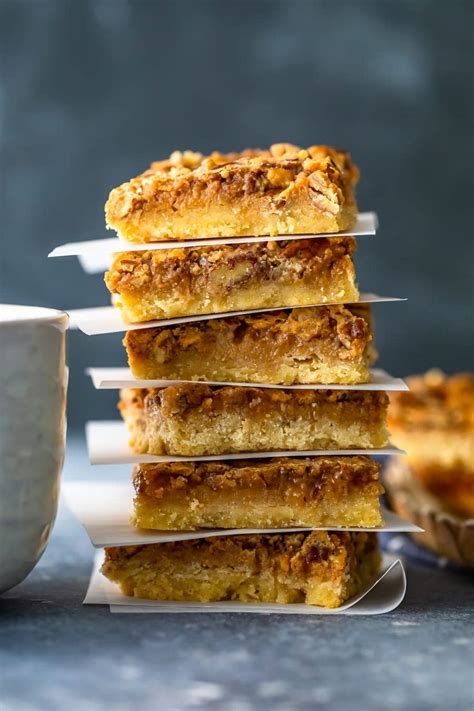 pecan-pie-bars-easy-pecan-bars-recipe-the-cookie image
