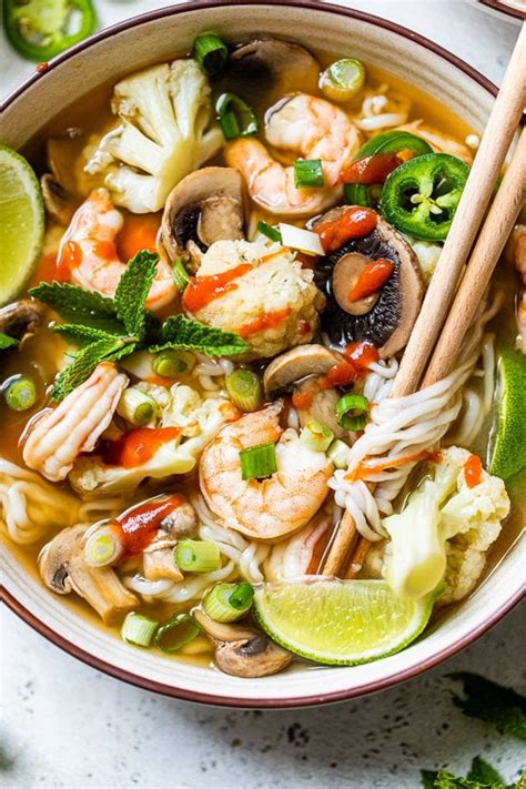 quick-shrimp-pho-with-vegetables-skinnytaste image