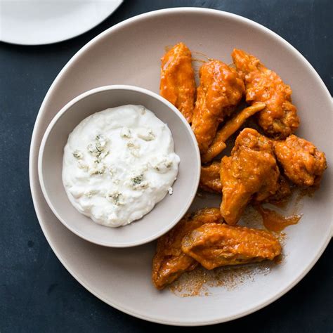 chicken-wings-with-blue-cheese-dip-food-wine image